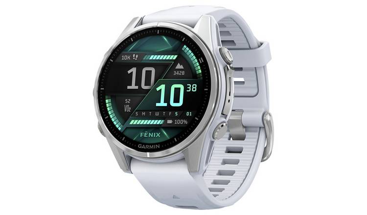 Garmin Fenix 8 43mm AMOLED smartwatch, imported from the UK