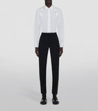 Pantalons ajustés en laine McQueen, importés du Royaume-Uni