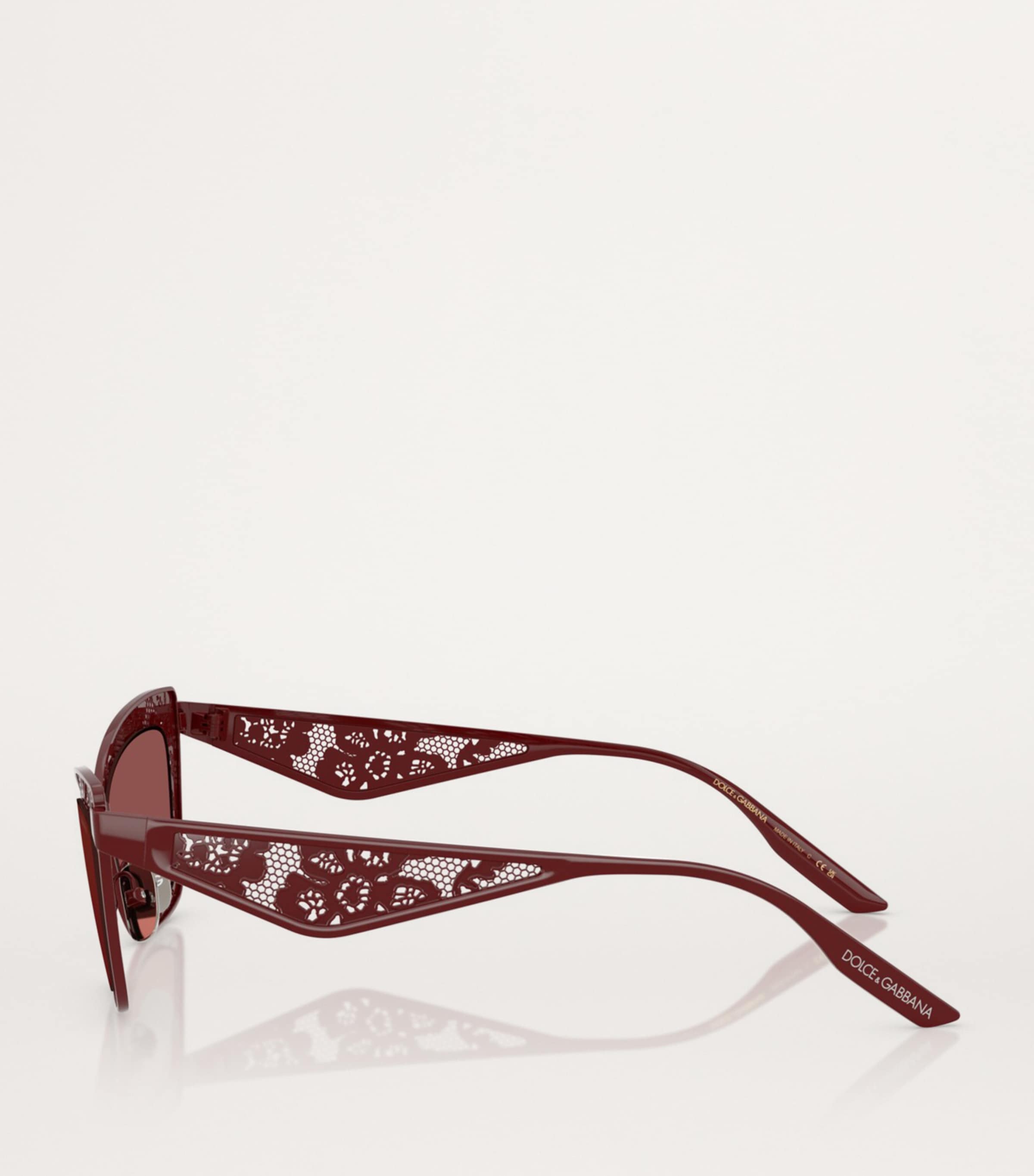 Dolce&Gabbana steel rectangular sunglasses, UK version