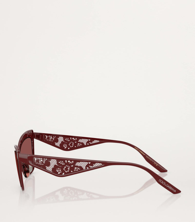 Dolce&Gabbana steel rectangular sunglasses, UK version