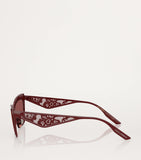 Dolce&Gabbana steel rectangular sunglasses, UK version