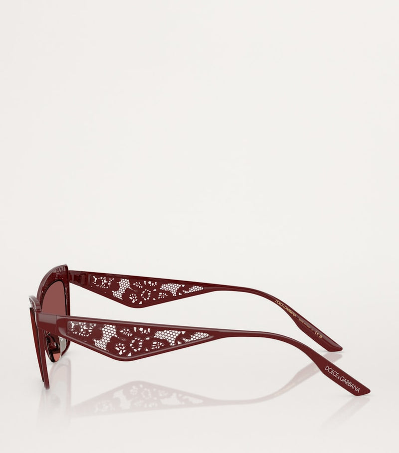 Dolce&Gabbana steel rectangular sunglasses, UK version