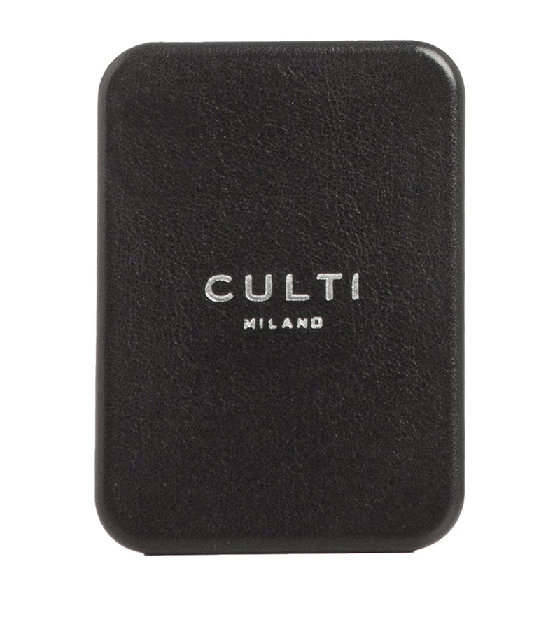 Culti Milano Tessuto car diffuser with cassis leaf, cotton flowers, and musk - British product