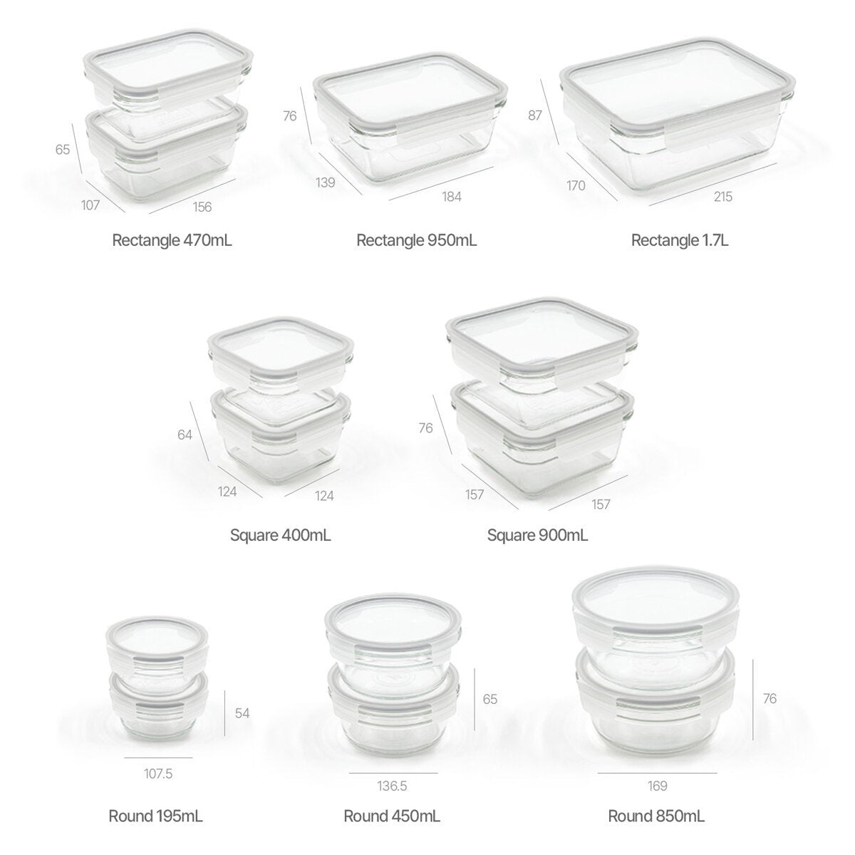 Glasslock 28-piece food storage set (British brand)