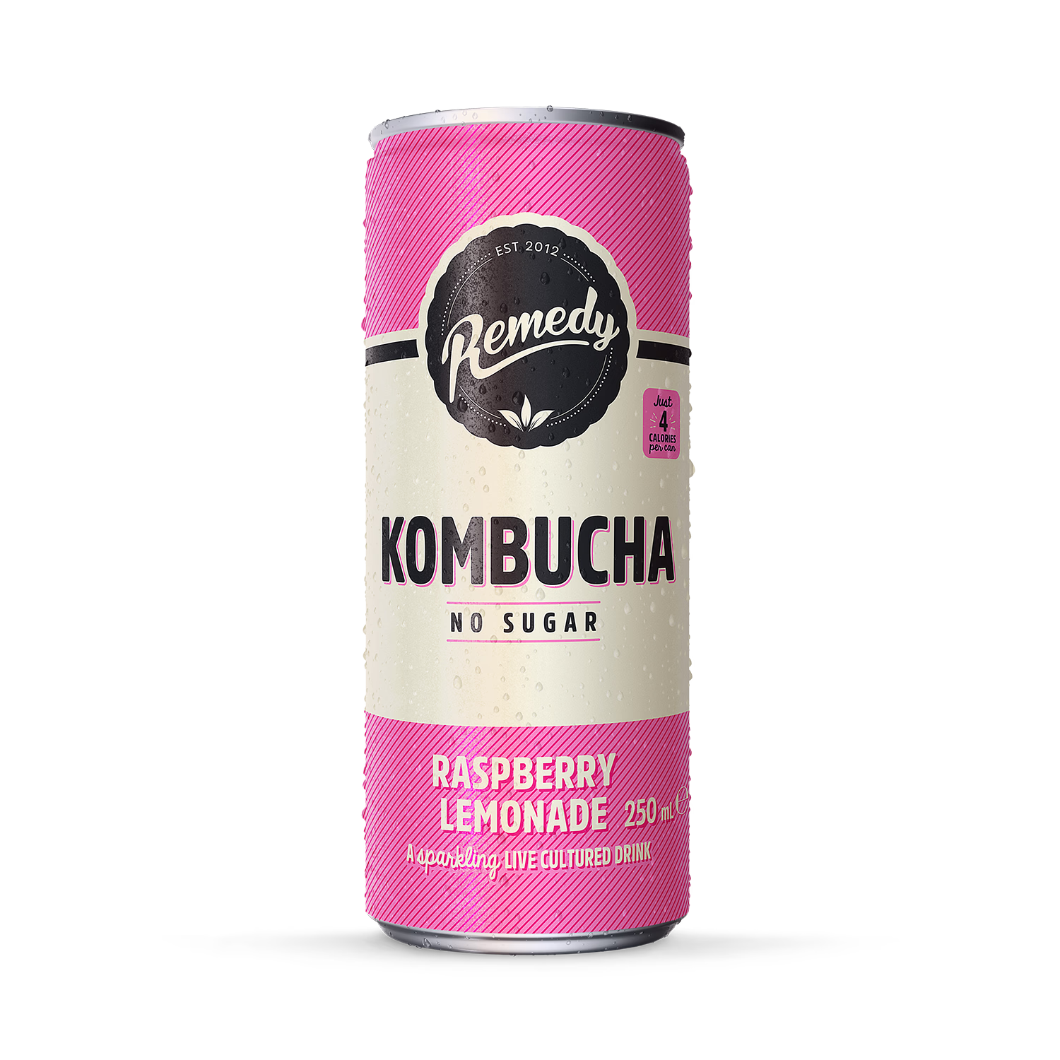 Remedy raspberry lemonade kombucha 250ml - British product