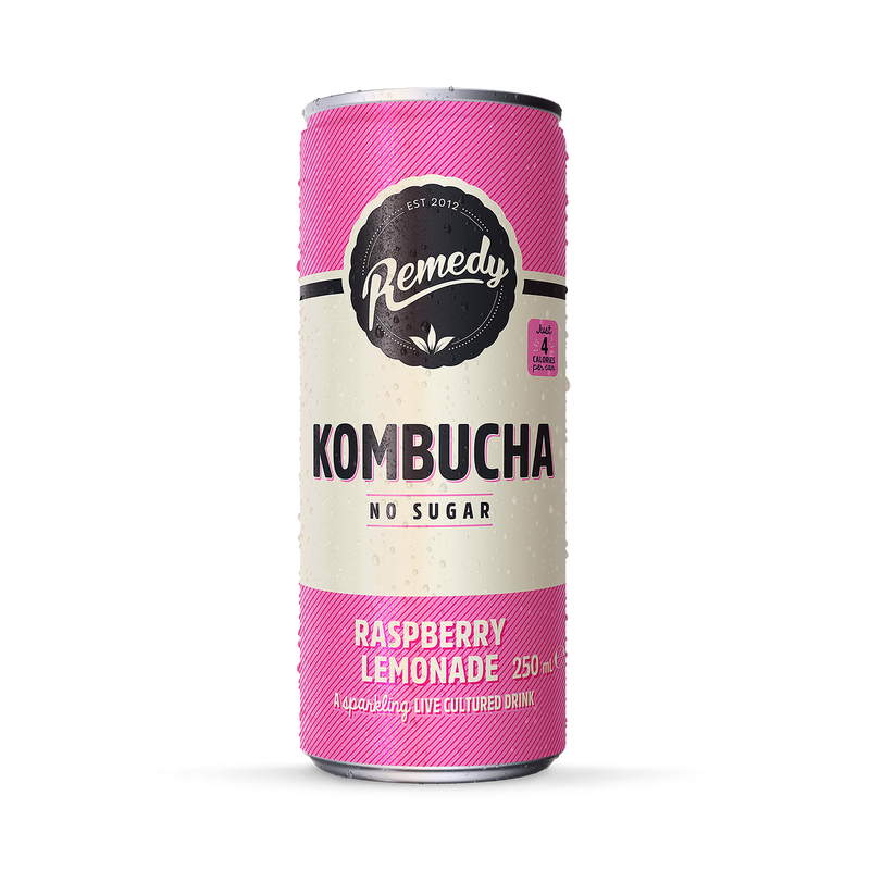 Remedy raspberry lemonade kombucha 250ml - British product