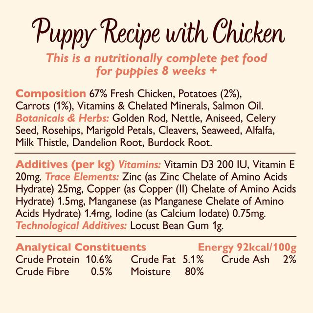 Lily's Kitchen Puppy Recipe with Chicken Wet Dog Food    150g GOODS M&S   