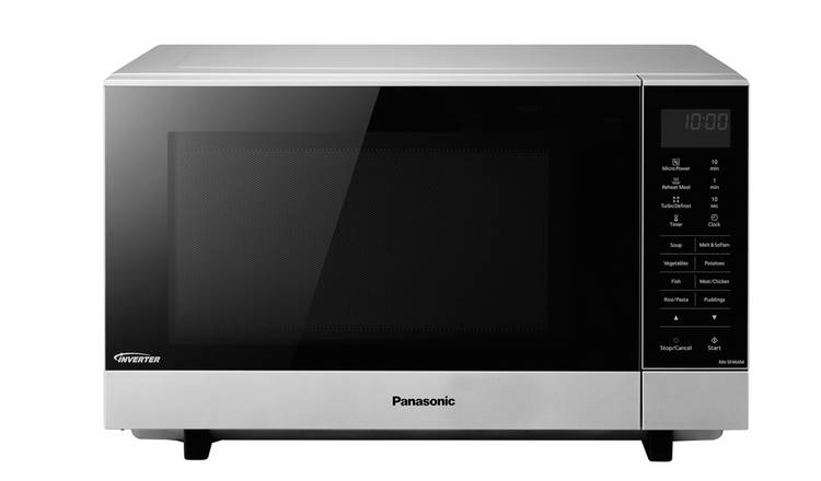 Panasonic 1000W flatbed microwave silver, UK version