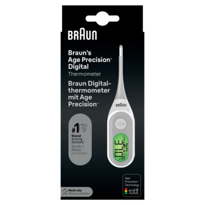 ASDA Braun Age Precision Digital Thermometer for Multi-Site Usage - Oral, Rectal, Underarm - Baby and Infant Friendly- Buy online at McGrocer