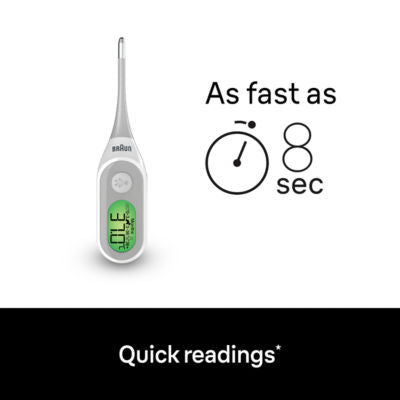 Braun Digitalthermometer Age Precision PRT2000, importiert aus Großbritannien
