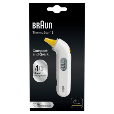 Braun ThermoScan 3 Ohrthermometer Digitalanzeige (Britische Marke)