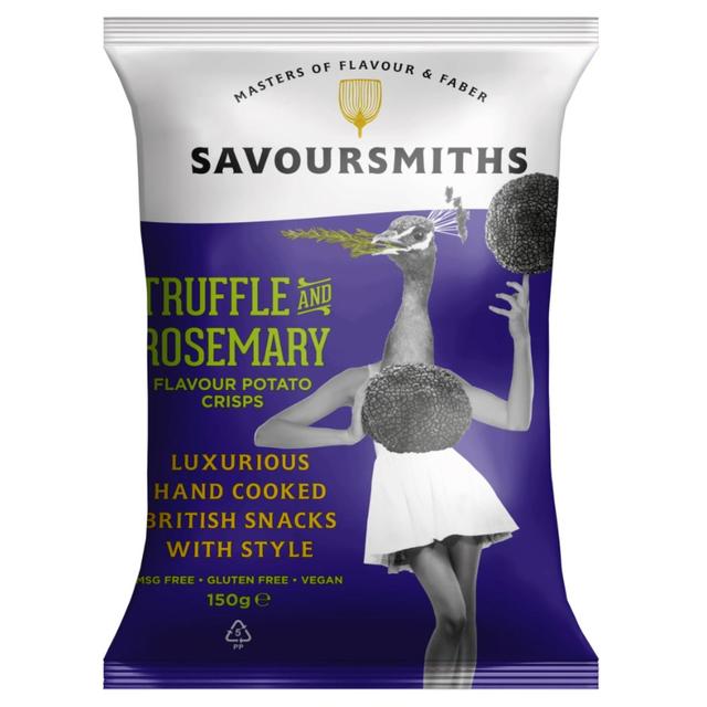 Savoursmiths Truffle & Rosemary Luxury English Potato Crisps   150g