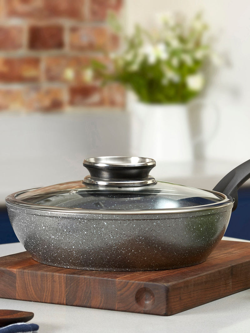 Tower Grey Forged Multi Frying Pan with Cerastone Coating 28cm (British brand)