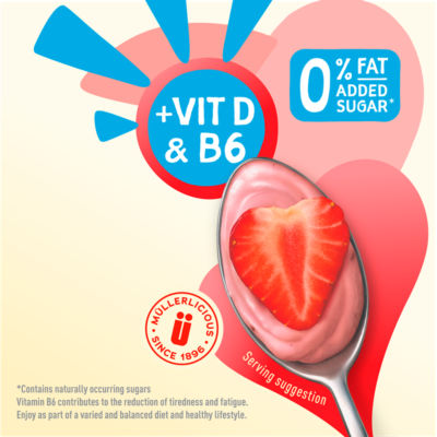 Muller Strawberry Yogurt Pot 160g, imported from the UK