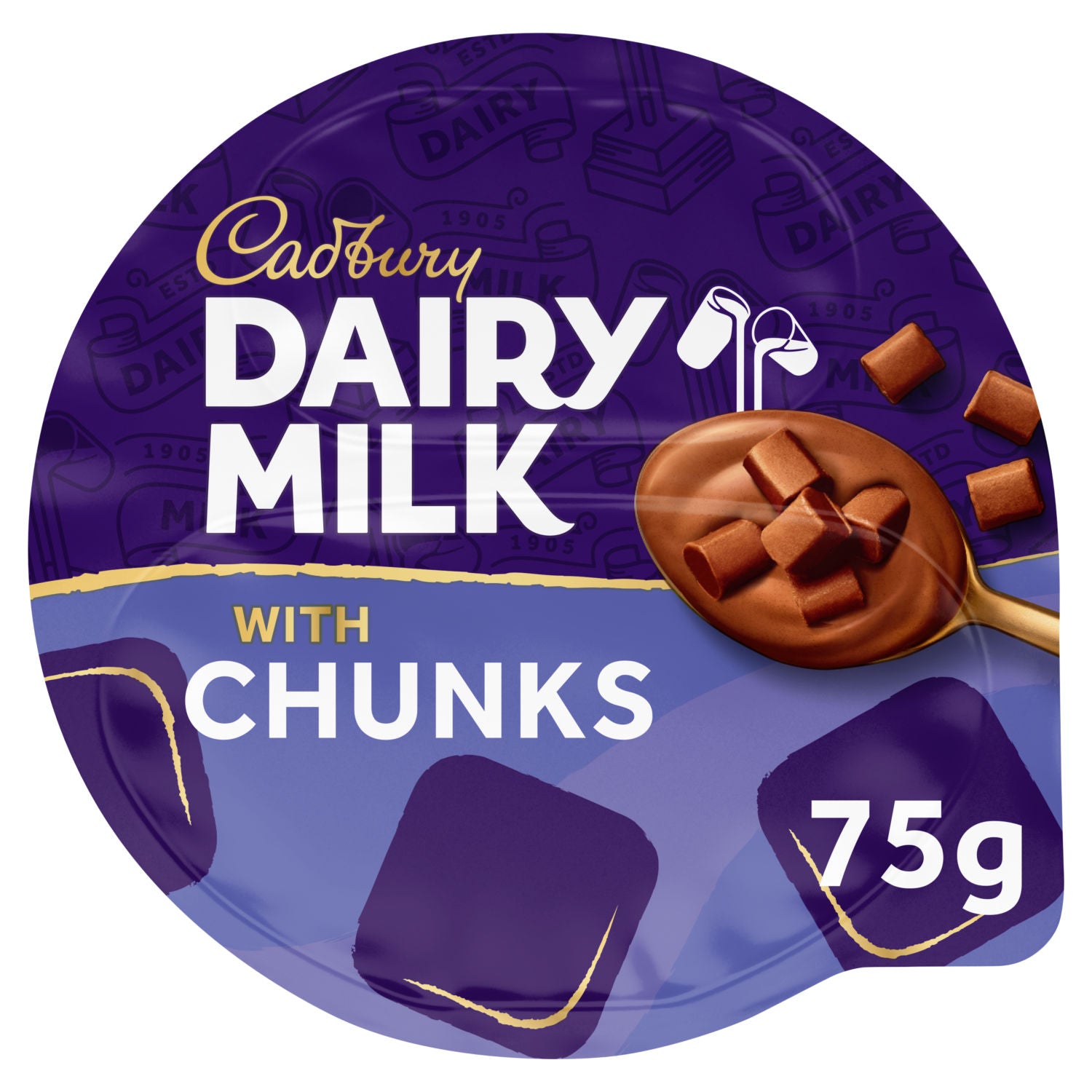 Cadbury chocolate dessert chunks 75g, imported from the UK