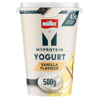 Müller Myprotein vanilla yogurt 500g, imported from the UK