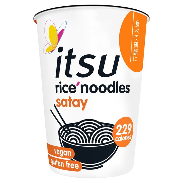 Itsu Satay Rice Noodles Cup   64g GOODS M&S   