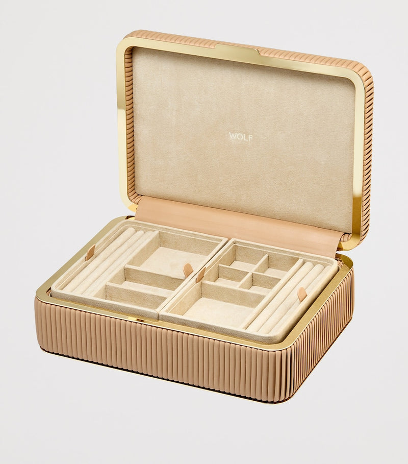 WOLF Medium Bella jewellery box (British brand)
