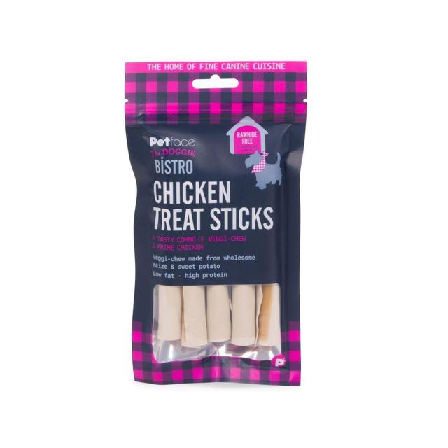 Petface The Doggie Bistro Chicken Dog Treat Sticks   100g