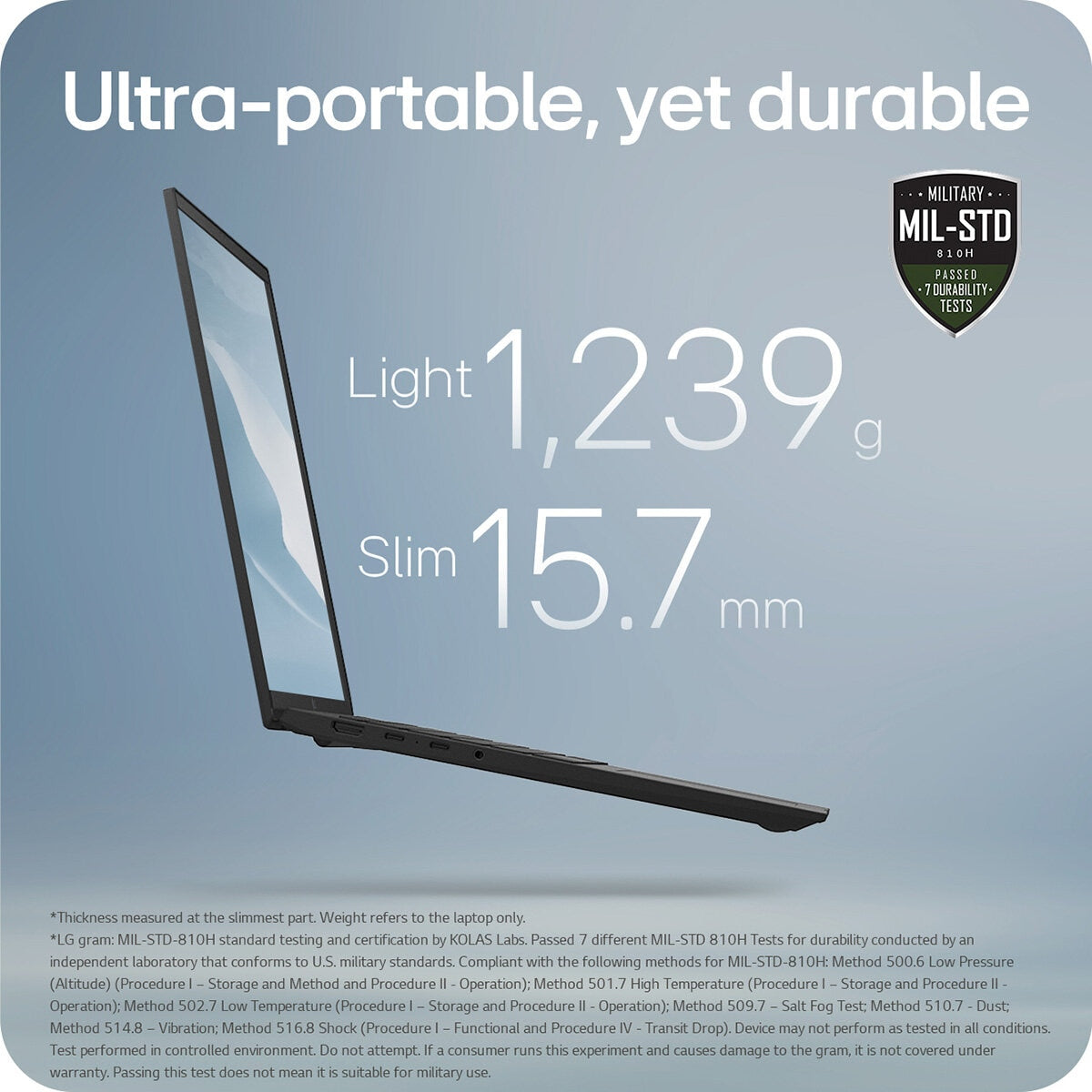 LG gram 16 inch laptop Intel Core Ultra 7 16GB 512GB, UK version