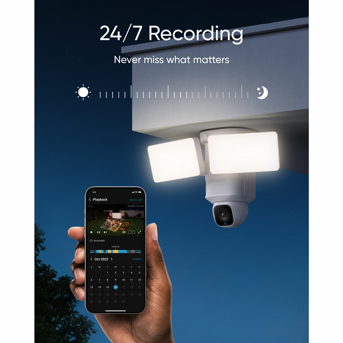 eufy Floodlight E30 2K smart security camera - British product