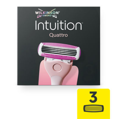 ASDA Wilkinson Sword Intuition Quattro Women's Razor Blade Refills, 3 Count- Buy online at McGrocer