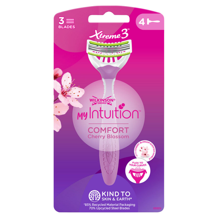 Wilkinson Sword Xtreme 3 My Intuition Comfort Women's Disposable Razors GOODS ASDA   