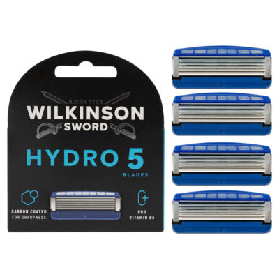 Wilkinson Sword Hydro 5 men's blade refills 4 pack, imported from the UK