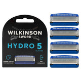 Wilkinson Sword Hydro 5 men's blade refills 4 pack, imported from the UK
