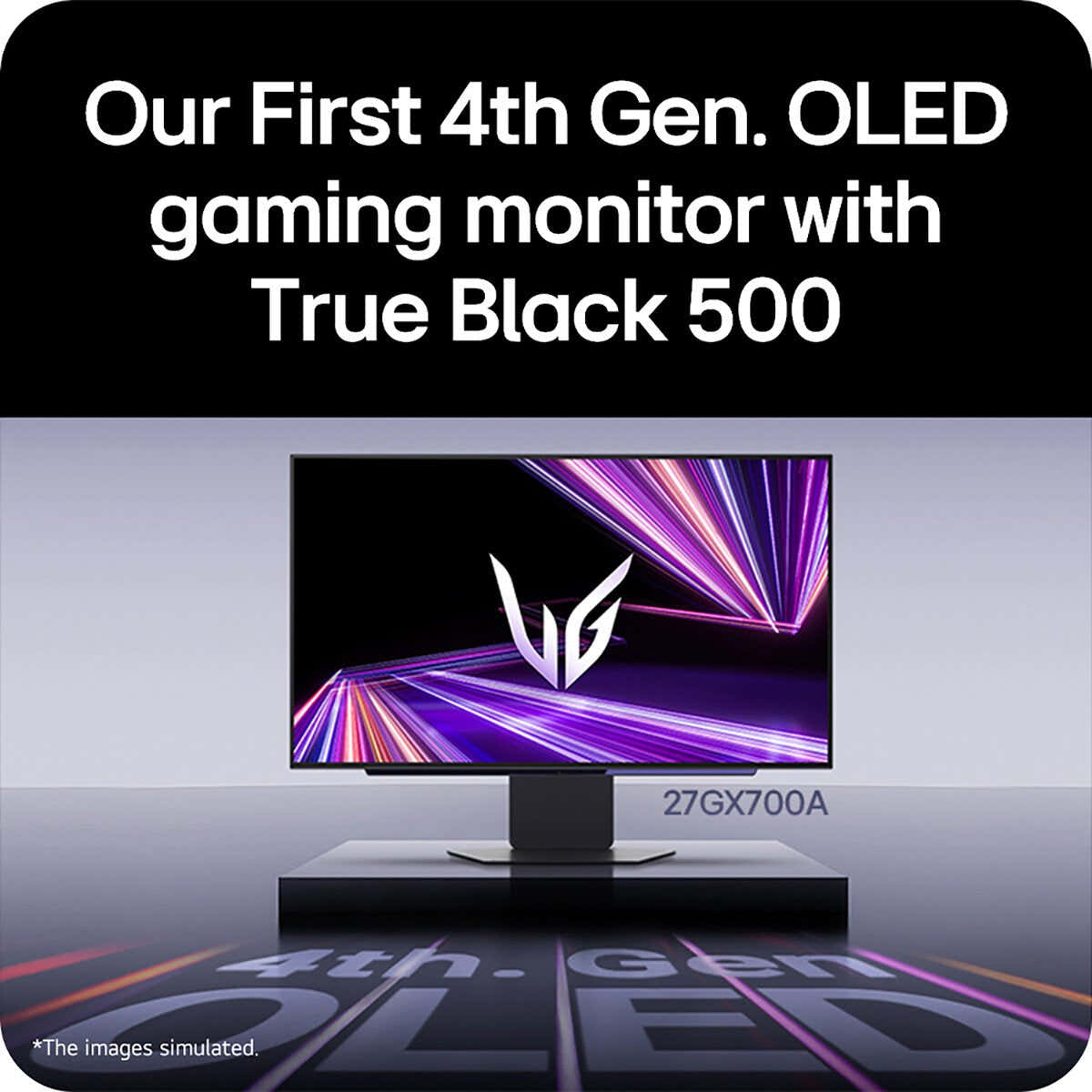 LG UltraGear 27 inch OLED gaming monitor, imported from the UK