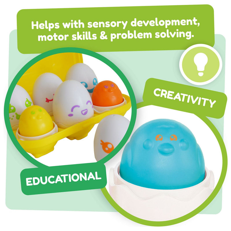Tomy Hide and Squeak Eggs activity toy - British brand