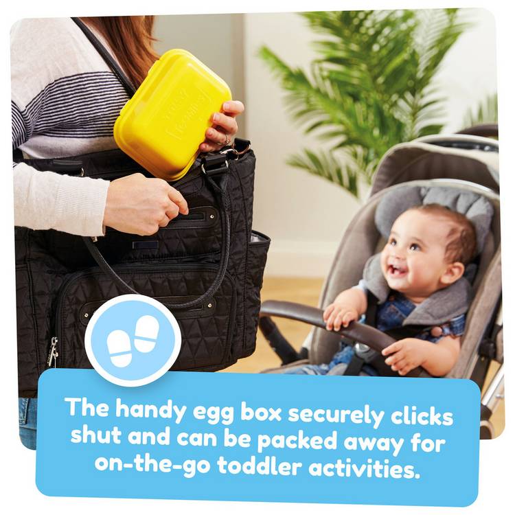 Tomy Hide and Squeak Eggs activity toy - British brand