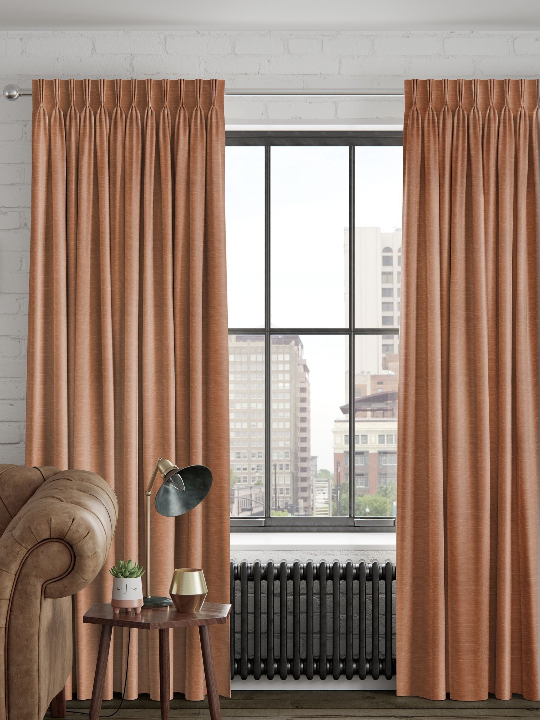 Voyage Maison rust brown made to measure curtains, UK version