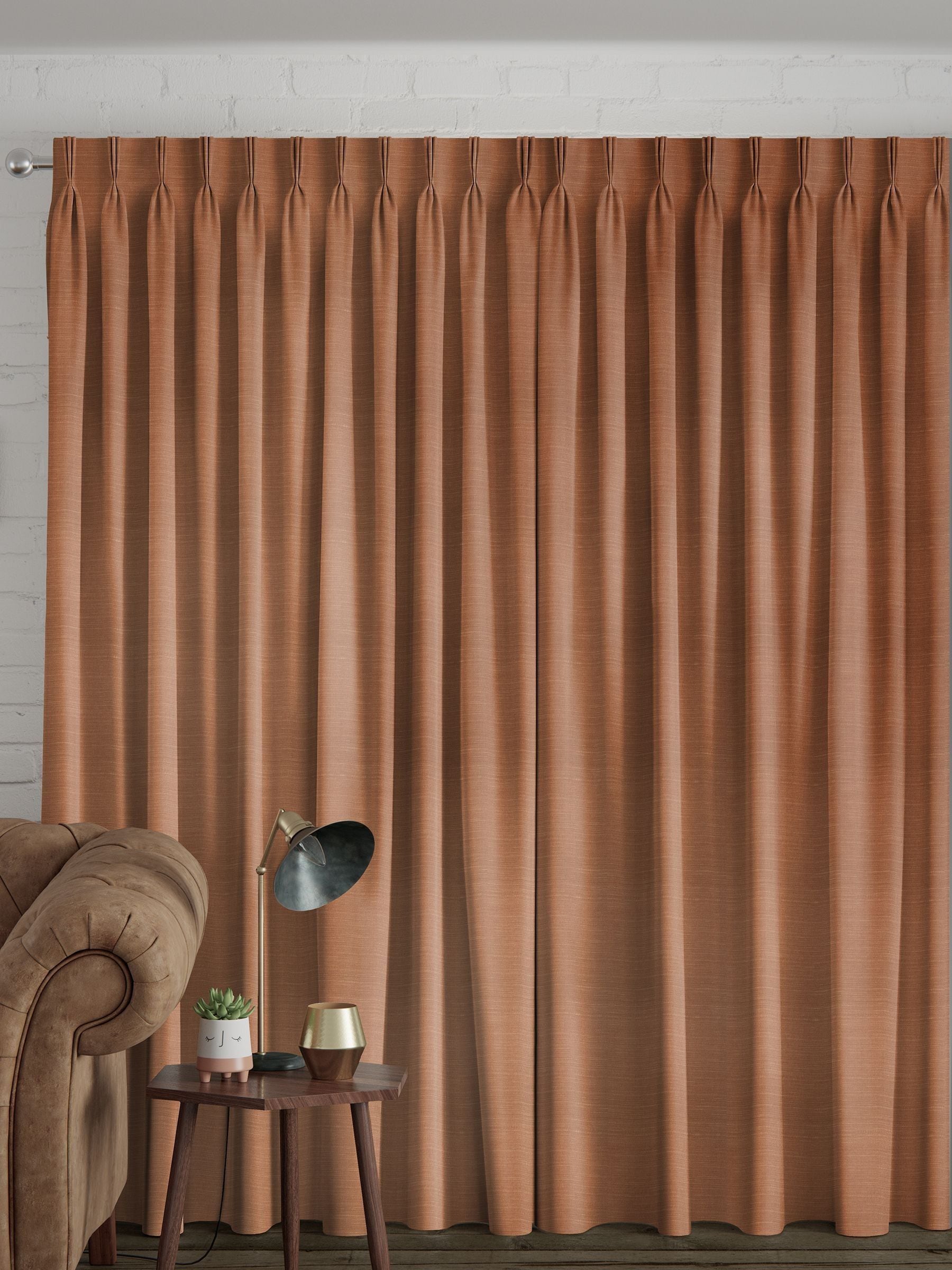 Voyage Maison rust brown made to measure curtains, UK version