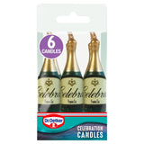 Dr. Oetker Champagne Bottle Celebration Candles   6 per pack GOODS M&S   