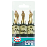 Dr. Oetker Champagne Bottle Celebration Candles   6 per pack GOODS M&S   