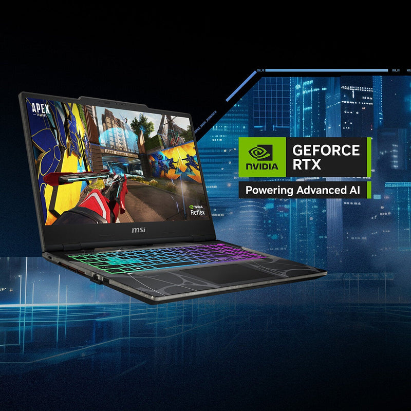 MSI Cyborg 15 black gaming laptop 15.6 inch, UK version