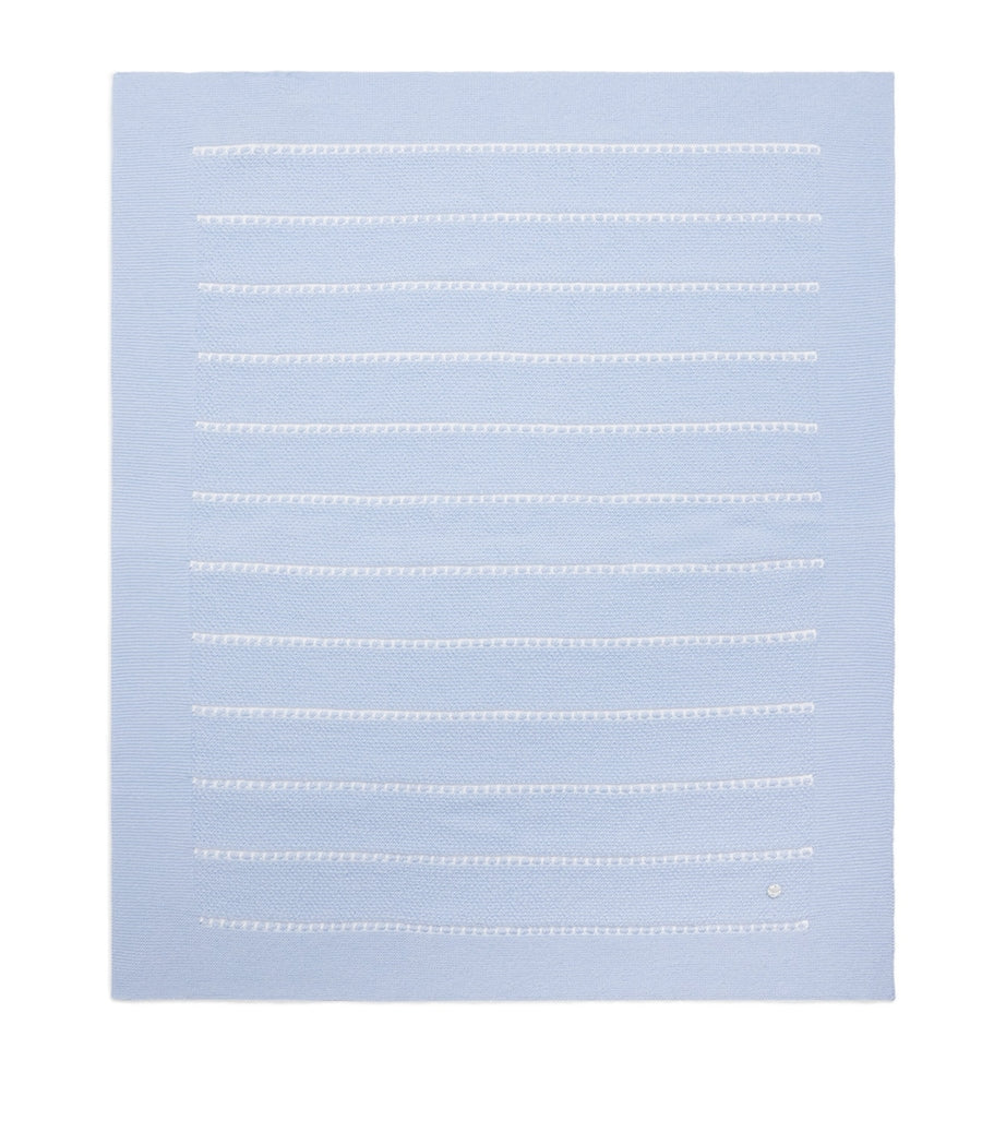 Paz Rodriguez Cotton Fogar Blanket with stripes, imported from the UK