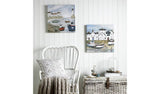 Art for the Home Harbourside canvas print 50x50cm (British brand)