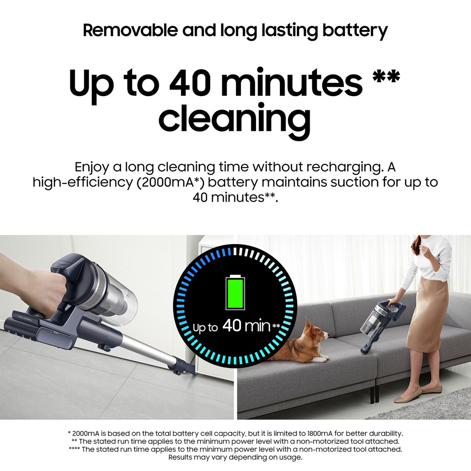 Samsung cordless vacuum cleaner Jet 60 Turbo (British brand)