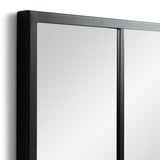 Habitat black windowpane wall mirror 140x60cm, UK version
