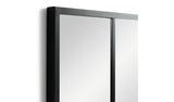 Habitat black windowpane wall mirror 140x60cm, UK version