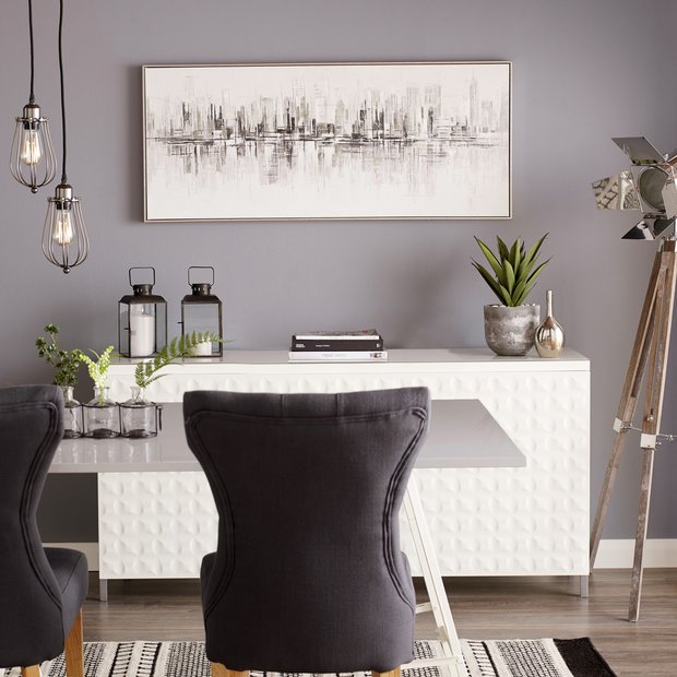 Art for the Home New York painted framed canvas 120x50cm - British product