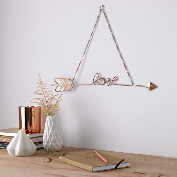 Art for the Home Love Story metal wall sculpture 31x43cm, imported from the UK