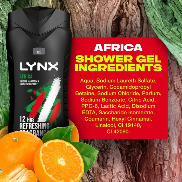 Lynx Africa Body Wash Shower Gel   500ml GOODS M&S   