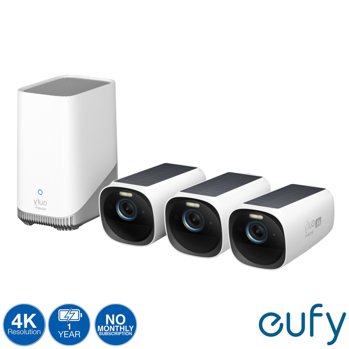 eufy eufyCam S330 security camera system 3 pack - British product