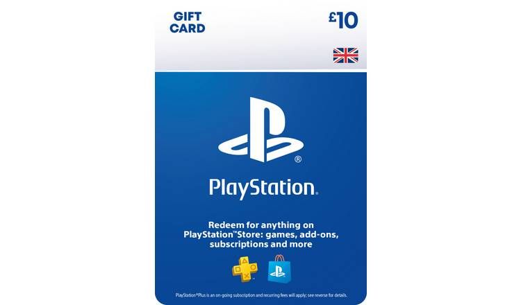 PlayStation Store 10 GBP Gift Card GOODS Argos