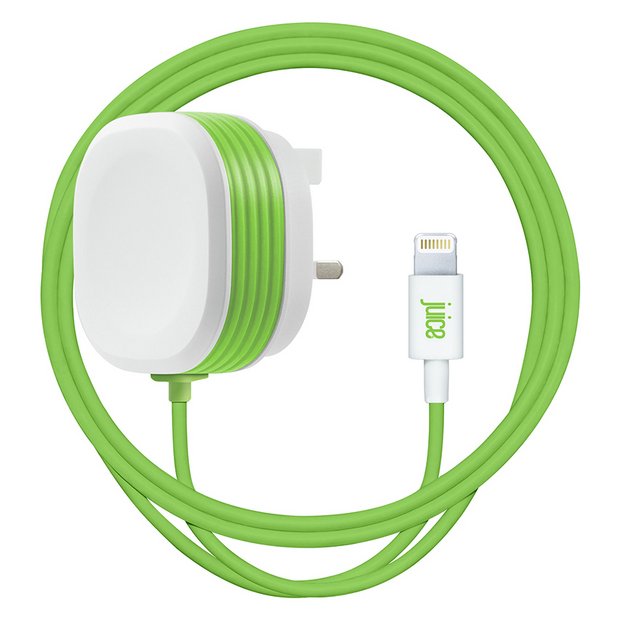 Juice 20W Lightning charger with integrated cable (British brand)