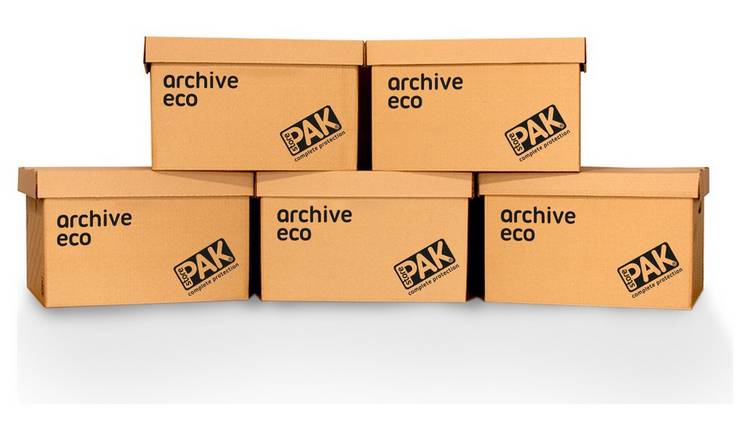 StorePAK eco archive storage boxes set of 5 (British brand)