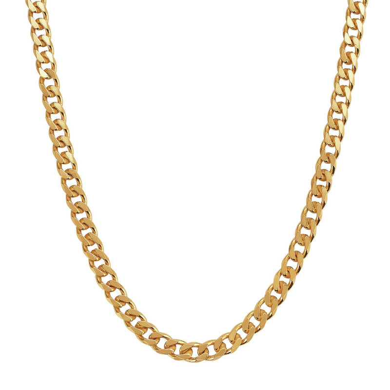 Revere 9ct gold plated curb chain necklace 20 inch, UK version